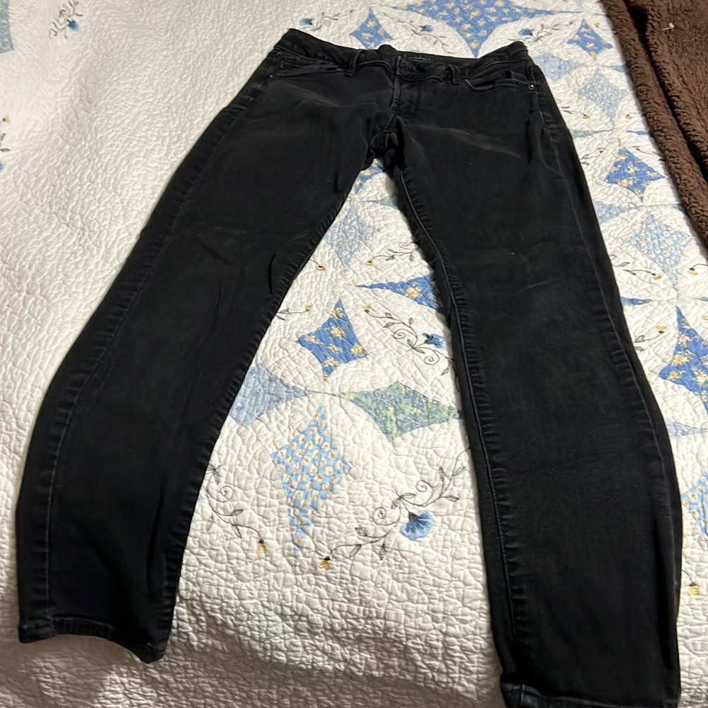 Old Navy faded black jeans ROCKSTARS size 12 long skinny